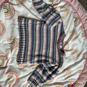 Jessica Simpson Multicolor Striped Kids Sweater